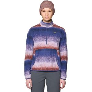 imageMountain Hardwear Womens Microchill Half ZipBourbon Brown Gradient Stripe