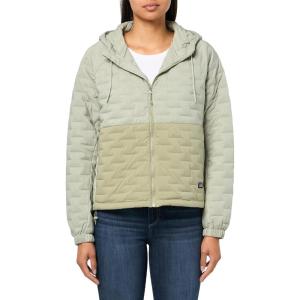 imageMountain Hardwear Womens StretchDown Light Full Zip HoodyWhite Sage Vapors Print  Mantis Green