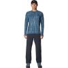 image:imageMountain Hardwear Mens Crater Lake Long Sleeve Crew Shirt for Hiking Camping Outdoor Adventures and Casual WearAdriatic Blue Prismatic Print