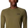 image:imageMountain Hardwear Mens Crater Lake Long Sleeve Crew Shirt for Hiking Camping Outdoor Adventures and Casual WearCombat Green