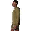 image:imageMountain Hardwear Mens Crater Lake Long Sleeve Crew Shirt for Hiking Camping Outdoor Adventures and Casual WearCombat Green
