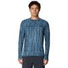 image:imageMountain Hardwear Mens Crater Lake Long Sleeve Crew Shirt for Hiking Camping Outdoor Adventures and Casual WearAdriatic Blue Prismatic Print
