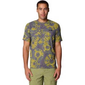 image:imageMountain Hardwear Mens Crater Lake Short SleeveAdriatic Blue Spore Dye Print