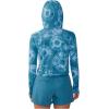 image:imageMountain Hardwear womens Crater Lake Crop ZipShirtBaltic Blue Spore Dye Print