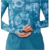 image:imageMountain Hardwear womens Crater Lake Crop ZipShirtBaltic Blue Spore Dye Print
