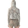 image:imageMountain Hardwear womens Crater Lake Crop ZipShirtDunes Spore Dye Print