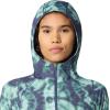 image:imageMountain Hardwear womens Crater Lake Crop ZipShirtLapis Dusk Spore Dye Print