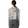 image:imageMountain Hardwear womens Crater Lake Crop ZipShirtWhite Sage Clouds Print