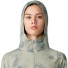 image:imageMountain Hardwear womens Crater Lake Crop ZipShirtWhite Sage Clouds Print