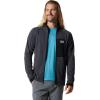 image:imageMountain Hardwear mens Polartec Power Grid Full Zip HoodyBlue Slate Heather