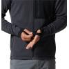 image:imageMountain Hardwear mens Polartec Power Grid Full Zip HoodyBlue Slate Heather
