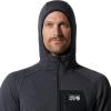 image:imageMountain Hardwear mens Polartec Power Grid Full Zip HoodyBlue Slate Heather