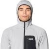 image:imageMountain Hardwear mens Polartec Power Grid Full Zip HoodyGlacial Heather