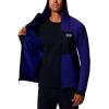 image:imageMountain Hardwear mens Polartec Power Grid Full Zip HoodyKlein Blue Heather  New 2024