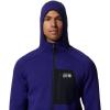 image:imageMountain Hardwear mens Polartec Power Grid Full Zip HoodyKlein Blue Heather