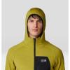 image:imageMountain Hardwear mens Polartec Power Grid Full Zip HoodyMoon Moss Heather  New 2024