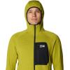 image:imageMountain Hardwear mens Polartec Power Grid Full Zip HoodyPython Green Heather