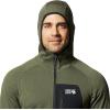 image:imageMountain Hardwear mens Polartec Power Grid Full Zip HoodySurplus Green Heather