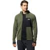 image:imageMountain Hardwear mens Polartec Power Grid Full Zip HoodySurplus Green Heather