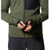 image:imageMountain Hardwear mens Polartec Power Grid Full Zip HoodySurplus Green Heather