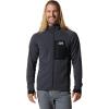 image:imageMountain Hardwear mens Polartec Power Grid Full Zip HoodyBlue Slate Heather