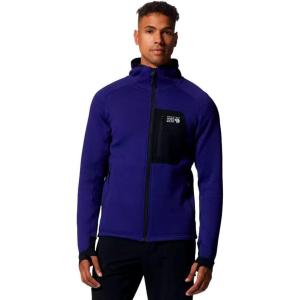 image:imageMountain Hardwear mens Polartec Power Grid Full Zip HoodyKlein Blue Heather  New 2024