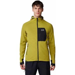 image:imageMountain Hardwear mens Polartec Power Grid Full Zip HoodyMoon Moss Heather  New 2024