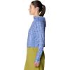 image:imageMountain Hardwear womens Crater Lake Half Zip Crop HoodyBest Coast Blue Prismatic Print