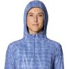 image:imageMountain Hardwear womens Crater Lake Half Zip Crop HoodyBest Coast Blue Prismatic Print