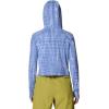 image:imageMountain Hardwear womens Crater Lake Half Zip Crop HoodyBest Coast Blue Prismatic Print