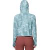 image:imageMountain Hardwear womens Crater Lake Half Zip Crop HoodyBlue Sage Inked Dye Print