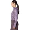 image:imageMountain Hardwear womens Crater Lake Half Zip Crop HoodyPurple Sage Prismatic Print