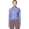 image:imageMountain Hardwear womens Crater Lake Half Zip Crop HoodyAvid Inked Dye Print