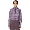 image:imageMountain Hardwear womens Crater Lake Half Zip Crop HoodyPurple Sage Prismatic Print