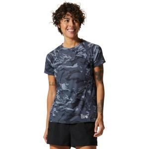 image:imageMountain Hardwear Womens Crater Lake Short SleeveBlue Slate Crag Camo Print