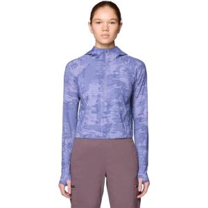 image:imageMountain Hardwear womens Crater Lake Half Zip Crop HoodyAvid Inked Dye Print
