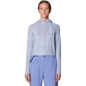 image:imageMountain Hardwear womens Crater Lake Half Zip Crop HoodyGlacial Prismatic Print