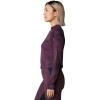 image:imageMountain Hardwear womens Crater Lake Long Sleeve CropBlackberry Clouds Print