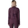 image:imageMountain Hardwear womens Crater Lake Long Sleeve CropBlackberry Clouds Print