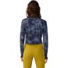 image:imageMountain Hardwear womens Crater Lake Long Sleeve CropBlue Slate Spore Dye Print