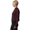 image:imageMountain Hardwear womens Crater Lake Long Sleeve CropCocoa Red Wildcat Print