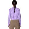 image:imageMountain Hardwear womens Crater Lake Long Sleeve CropHarbor Violet Prismatic Print