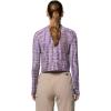 image:imageMountain Hardwear womens Crater Lake Long Sleeve CropPurple Sage Prismatic Print