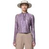 image:imageMountain Hardwear womens Crater Lake Long Sleeve CropPurple Sage Prismatic Print
