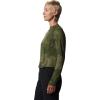 image:imageMountain Hardwear womens Crater Lake Long Sleeve CropSurplus Green Pines Camo