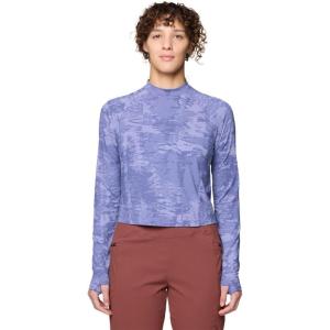 image:imageMountain Hardwear womens Crater Lake Long Sleeve CropAvid Inked Dye Print