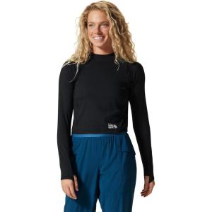 image:imageMountain Hardwear womens Crater Lake Long Sleeve CropBlack