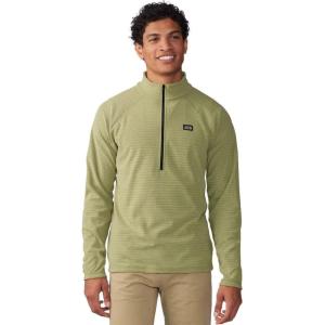 image:imageMountain Hardwear mens Summit Grid Half ZipLight Cactus
