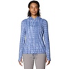 image:imageMountain Hardwear Womens Crater Lake LS Hoody Best Coast Blue Prismatic Print 1X