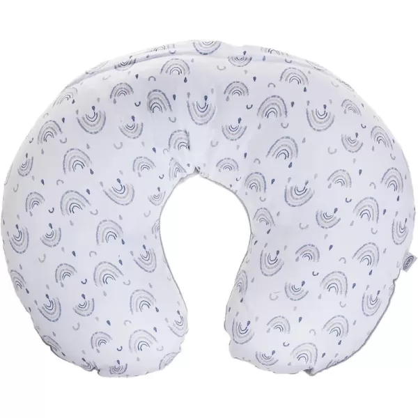 Graco Rainy Day Baby Feeding Pillow, Bottle/Breastfeeding Head &amp; Back Positioner, Nursing Support, Slipcovered Infant Lounger